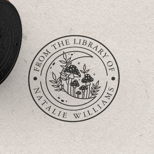 Floral Moon Mushroom uit de bibliotheek van Rubberstempel