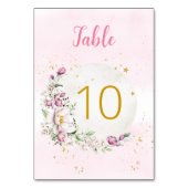 Floral Moon Pink Kaart (Achterkant)