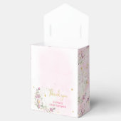 Floral Moon roze Baby shower Bedankdoosjes (Geopend)