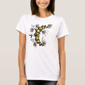 Floral Moon Witchy Pagan T-shirt (Voorkant)
