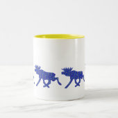 Floral Moose Tweekleurige Koffiemok (Center)