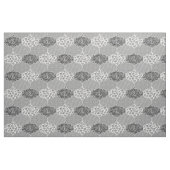 Floral Moroccan Pattern Black en Grey Stof (Fat Quarter)