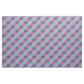 Floral Moroccan Pattern Blauwgroen en frambozen Stof (Yard (91,4 cm))