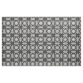 Floral Moroccan Tile, Black and White Stof (Yard (91,4 cm))