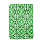Floral Moroccan Tile, Emerald en Lime Green Badmat (Voorkant Verticaal)