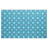 Floral Moroccan Tile, Indigo, Sky Blue en White Stof (Yard (91,4 cm))