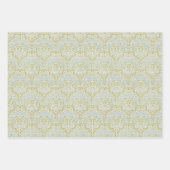  Floral Morris Blue Flowers Green Leaves Inpakpapier Vel (Voorkant 3)