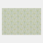 Floral Morris Blue Flowers Green Leaves Inpakpapier Vel (Voorkant 2)