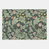 Floral  Morris Patronen Big Leaves Flowers Inpakpapier Vel (Voorkant)