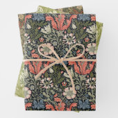  Floral Morris Pattern Compton Iris Flower Inpakpapier Vel (In situ)