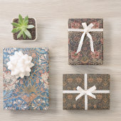  Floral Morris Pattern Honeysuckle Flowers Inpakpapier Vel