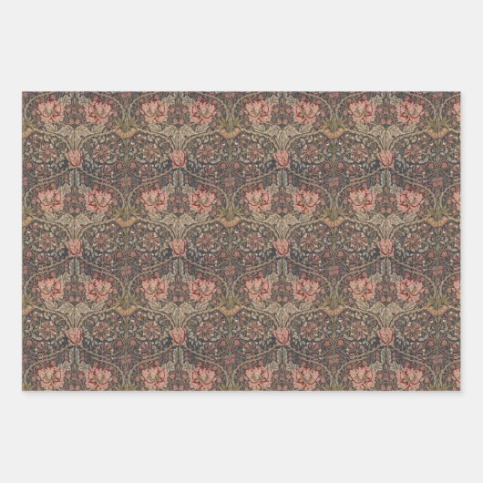 Floral Morris Pattern Honeysuckle Flowers Inpakpapier Vel (Voorkant 2)