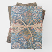  Floral Morris Pattern Honeysuckle Flowers Inpakpapier Vel (In situ)