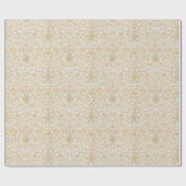  Floral Morris Pattern Hyacint Neutrals Cadeaupapier (Vlak)
