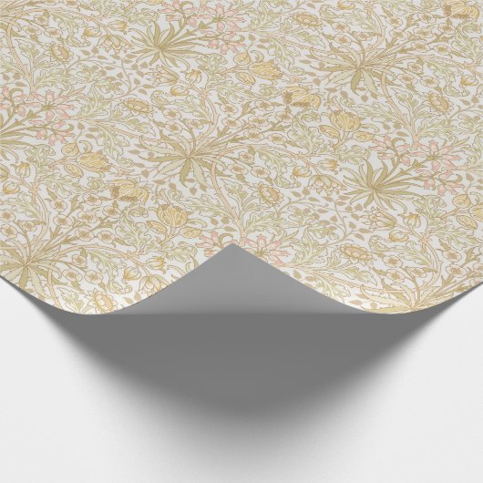  Floral Morris Pattern Hyacint Neutrals Cadeaupapier (Hoek)