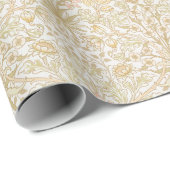  Floral Morris Pattern Hyacint Neutrals Cadeaupapier (Rol Hoek)