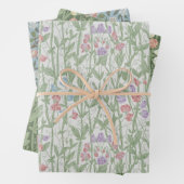 Floral Morris Pattern  Sweet Pea Clover Inpakpapier Vel (In situ)