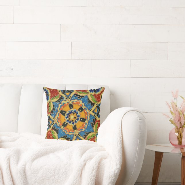 Floral Mosaic Pillow Kussen (Bank)