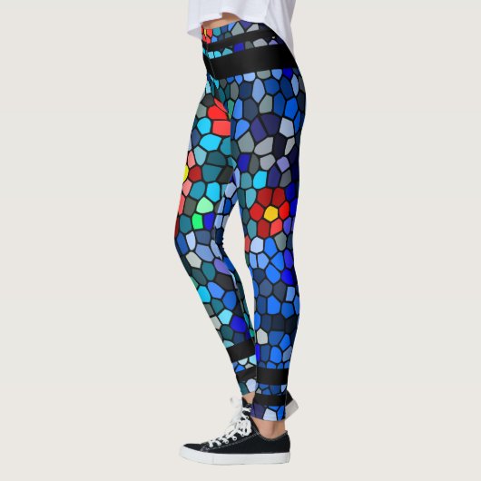 Floral Mosaic Tegels Leggings (Links)