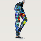 Floral Mosaic Tegels Leggings (Rechts)