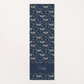 Floral Moth Butterfly Pattern Yoga Mat (Voorkant)