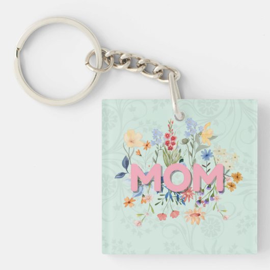 Floral Mother’s Day Keychain Gift for Mom (voorkant)