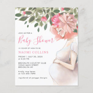 Floral Motherhood Zwangere Moeder Baby shower