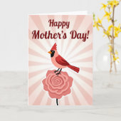 Floral Mothers Day Crest Card Kaart (Gele Bloem)