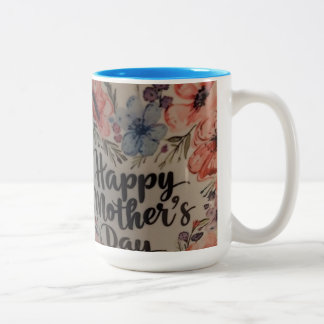 floral mothers day mug tweekleurige koffiemok