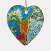 Floral motief keramisch ornament (Rechts)