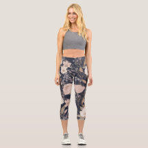 Floral Motief Yoga Capri's