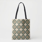Floral Motif Canvas tas (Voorkant)