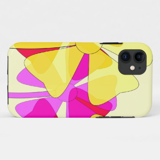 Floral Motif Case-Mate iPhone Case (Achterkant (horizontaal))