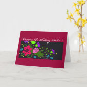 Floral Motif Oekrainian Folk Art Kaart (Gele Bloem)