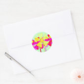 Floral Motif Ronde Sticker (Envelop)