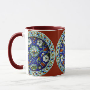 Floral Motif Tulip Iznik Turkse patroonkoffie Mok