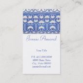 Floral Motif-Visitekaartjes Visitekaartje (Achterkant)