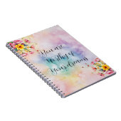 Floral Motivational Notebook | Aesthetic Pastal Notitieboek (Rechterzijde)