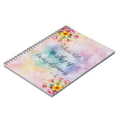 Floral Motivational Notebook | Aesthetic Pastal Notitieboek (Linkerzijde)
