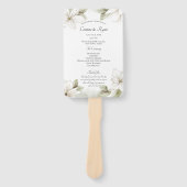 Floral Mountain Trouwprogramma Fan Handwaaier (Voorkant)