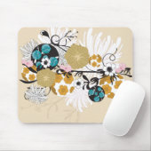 Floral Mousepad Muismat (Met muis)