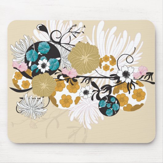Floral Mousepad Muismat (Voorkant)