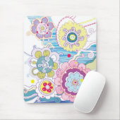 Floral Mousepad Muismat (Met muis)