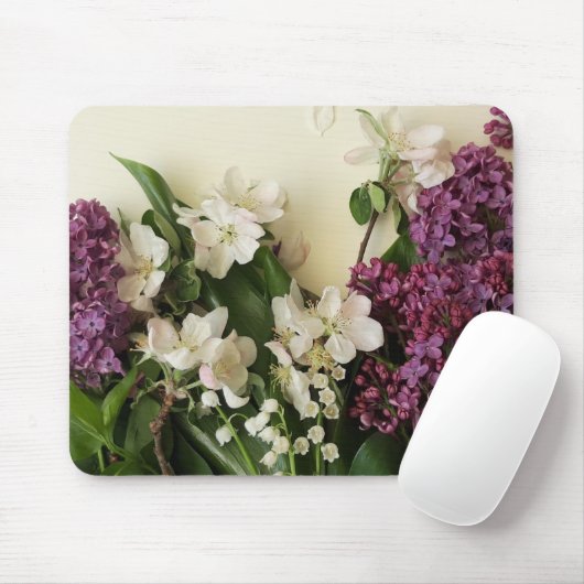Floral Mousepad Muismat (Met muis)
