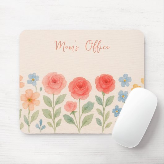 Floral Mousepad Muismat (Met muis)