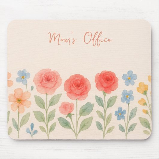 Floral Mousepad Muismat (Voorkant)