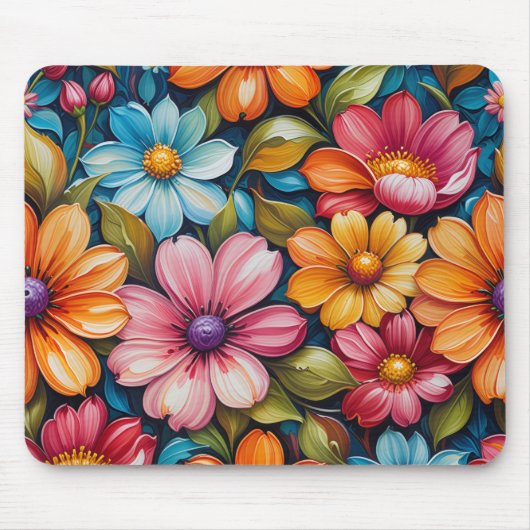 Floral Mousepad Muismat (Voorkant)