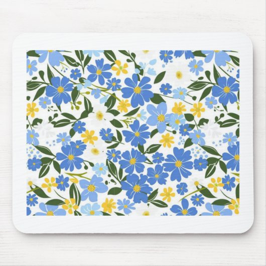 Floral Mousepad Muismat (Voorkant)