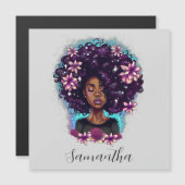 Floral mouszing Afro Woman (Voorkant / Achterkant)
