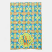 Floral mozaïek keukenhanddoek (Verticaal)